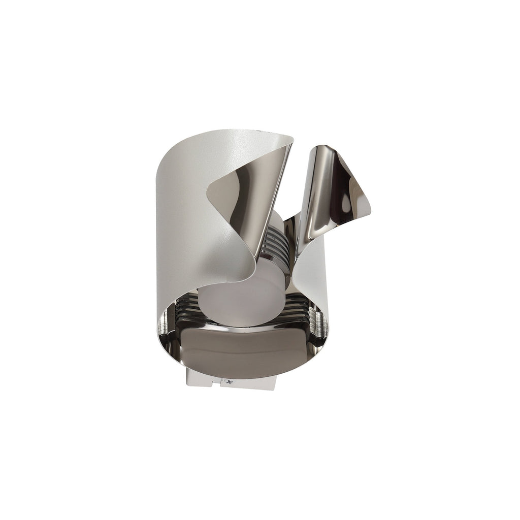 NL73669 Eurika Wall Lamp LED Sand White/Polished Chrome