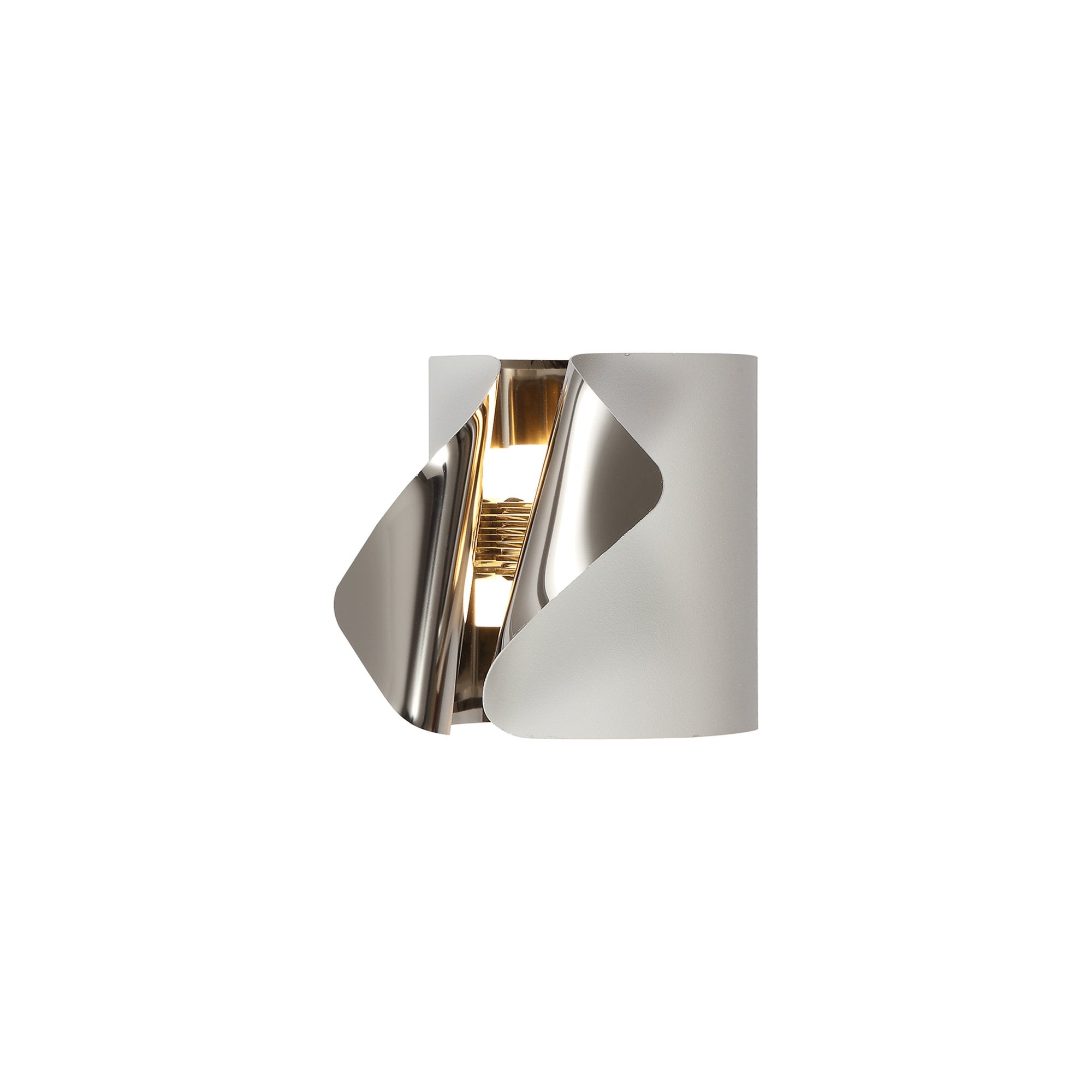 NL73669 Eurika Wall Lamp LED Sand White/Polished Chrome