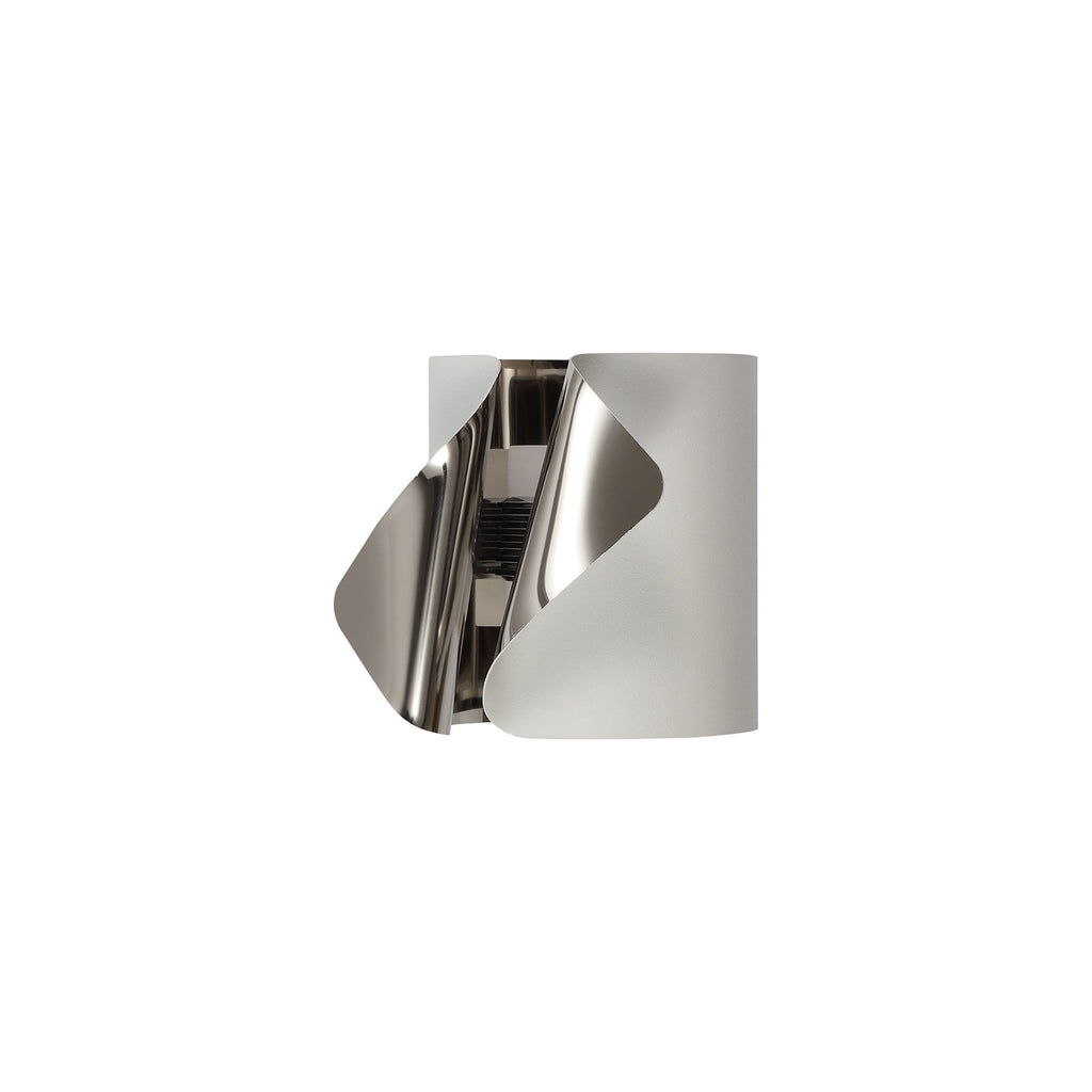 NL73669 Eurika Wall Lamp LED Sand White/Polished Chrome