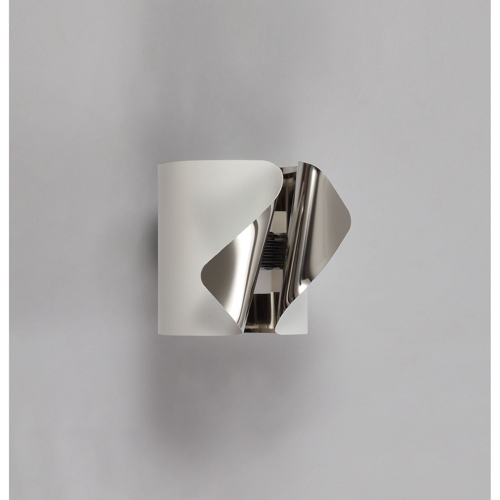 NL73669 Eurika Wall Lamp LED Sand White/Polished Chrome