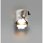 NL73669 Eurika Wall Lamp LED Sand White/Polished Chrome