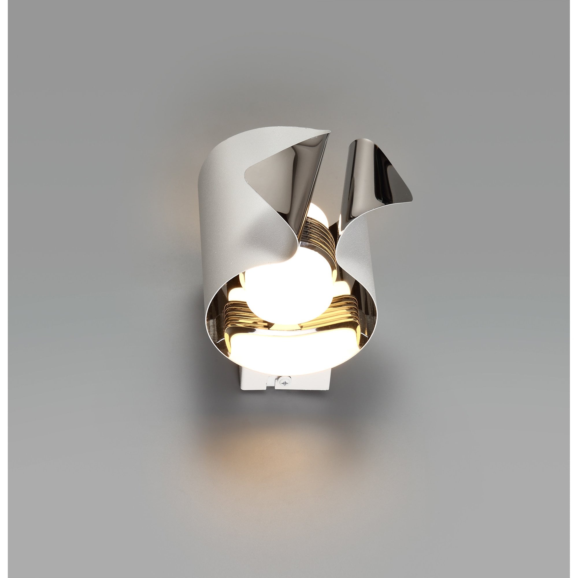 NL73669 Eurika Wall Lamp LED Sand White/Polished Chrome