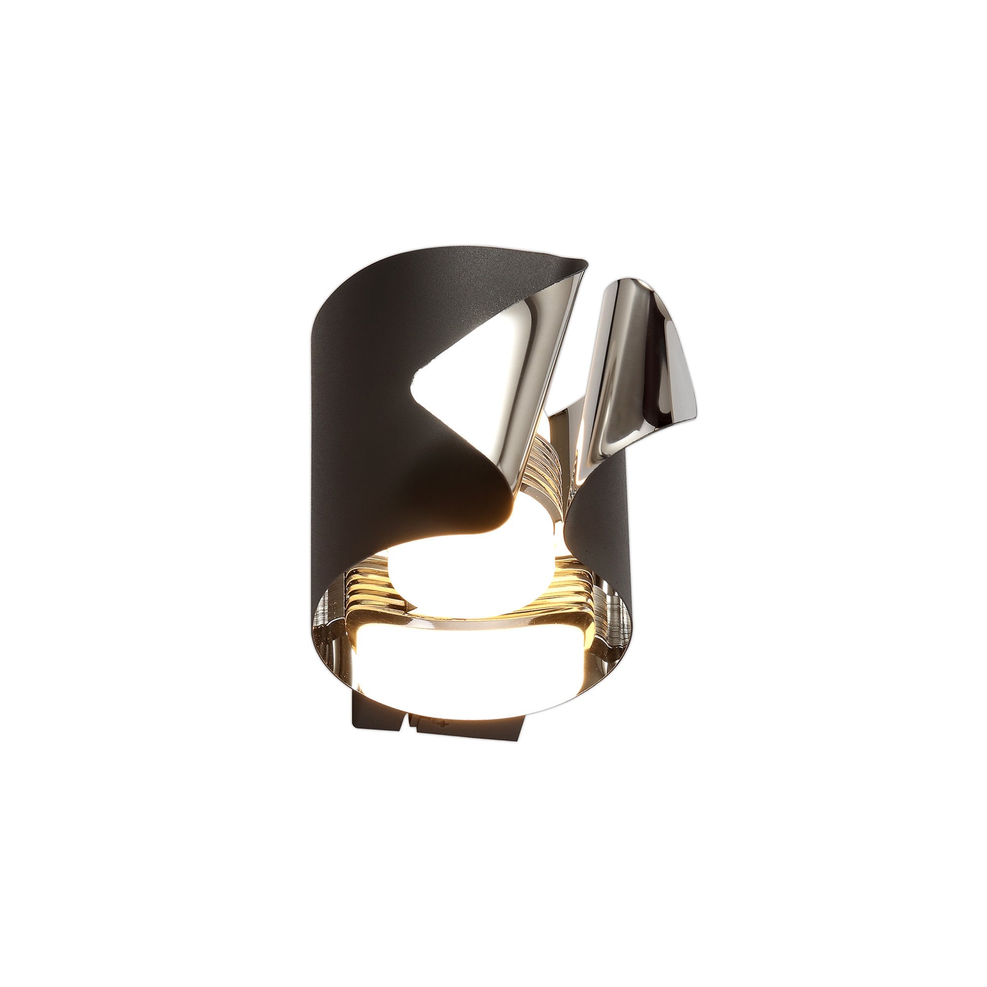 NL73679 Eurika Wall Lamp LED Sand Anthracite/Polished Chrome