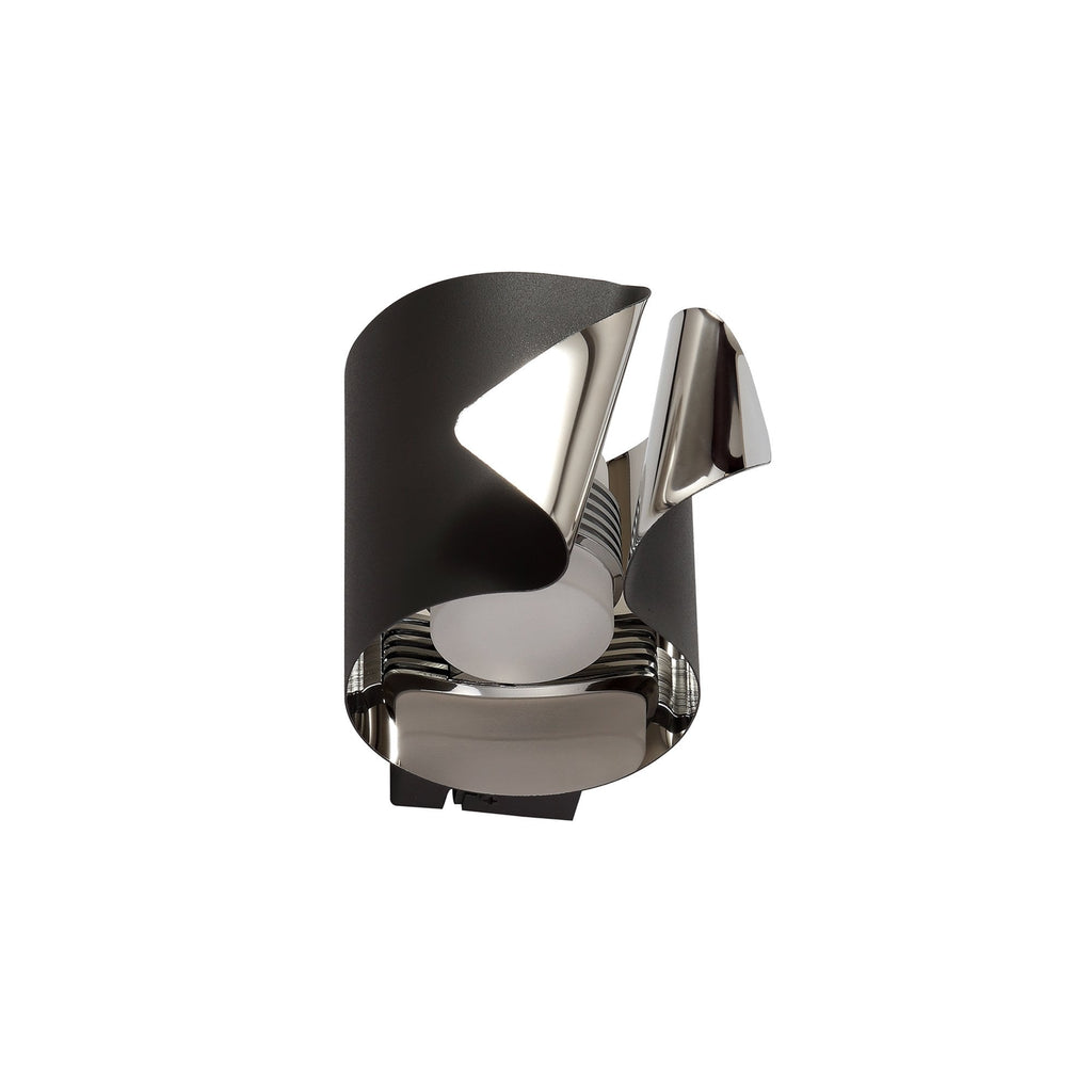 NL73679 Eurika Wall Lamp LED Sand Anthracite/Polished Chrome