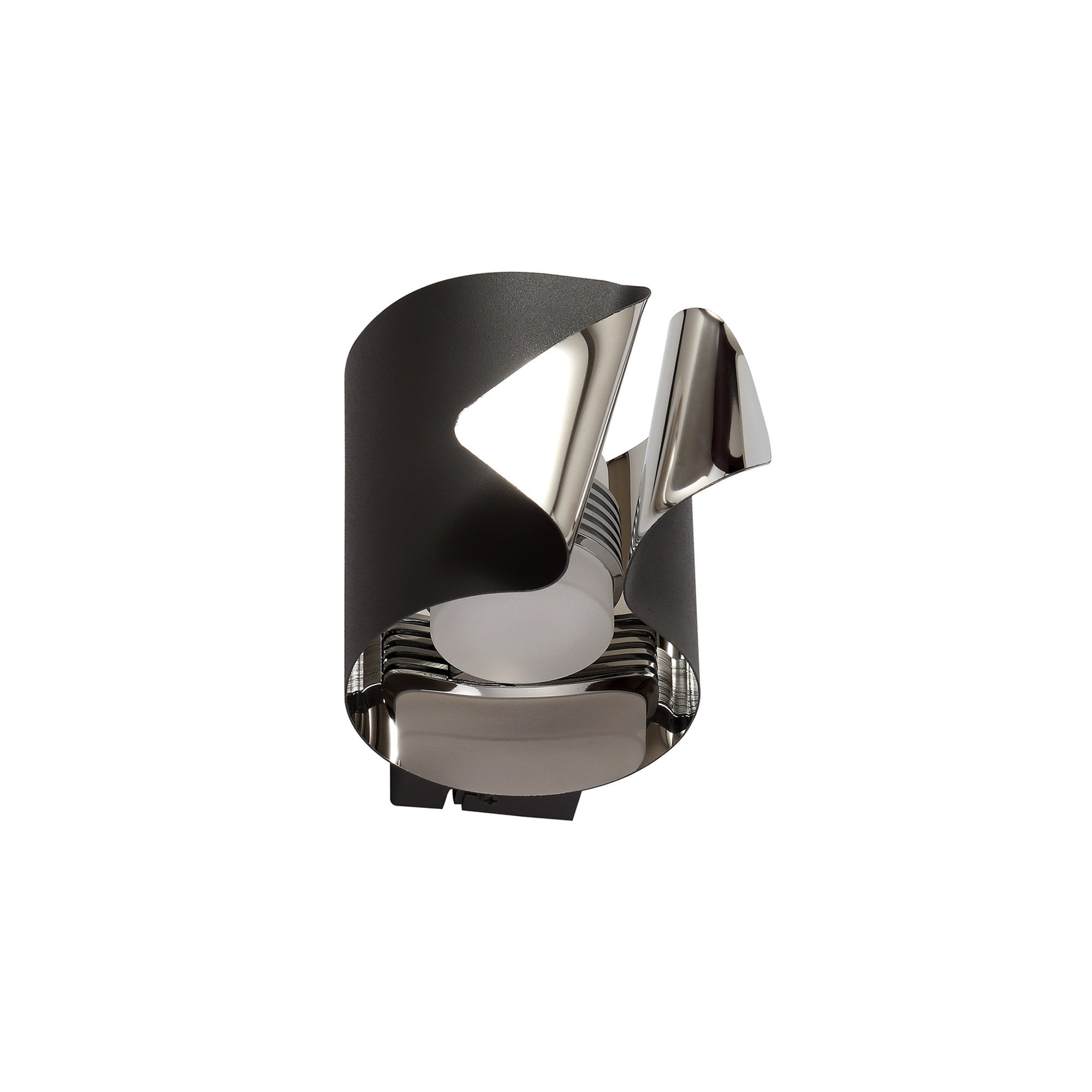 NL73679 Eurika Wall Lamp LED Sand Anthracite/Polished Chrome