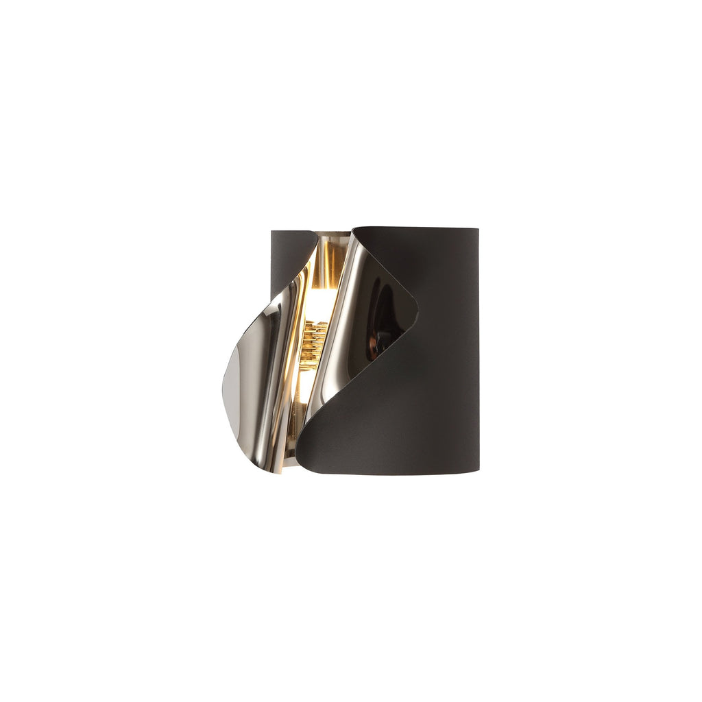NL73679 Eurika Wall Lamp LED Sand Anthracite/Polished Chrome