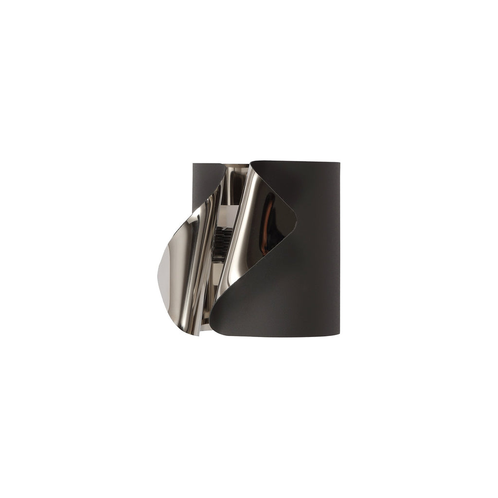 NL73679 Eurika Wall Lamp LED Sand Anthracite/Polished Chrome
