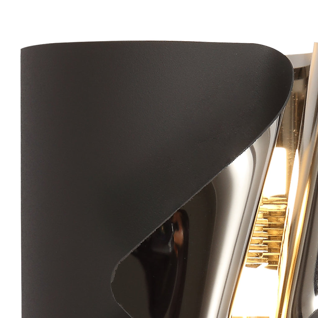 NL73679 Eurika Wall Lamp LED Sand Anthracite/Polished Chrome