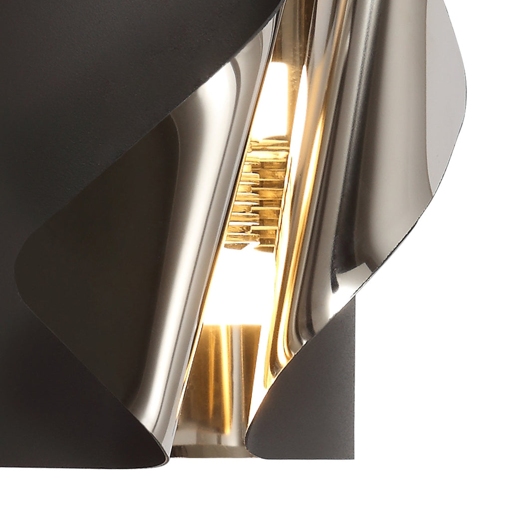 NL73679 Eurika Wall Lamp LED Sand Anthracite/Polished Chrome