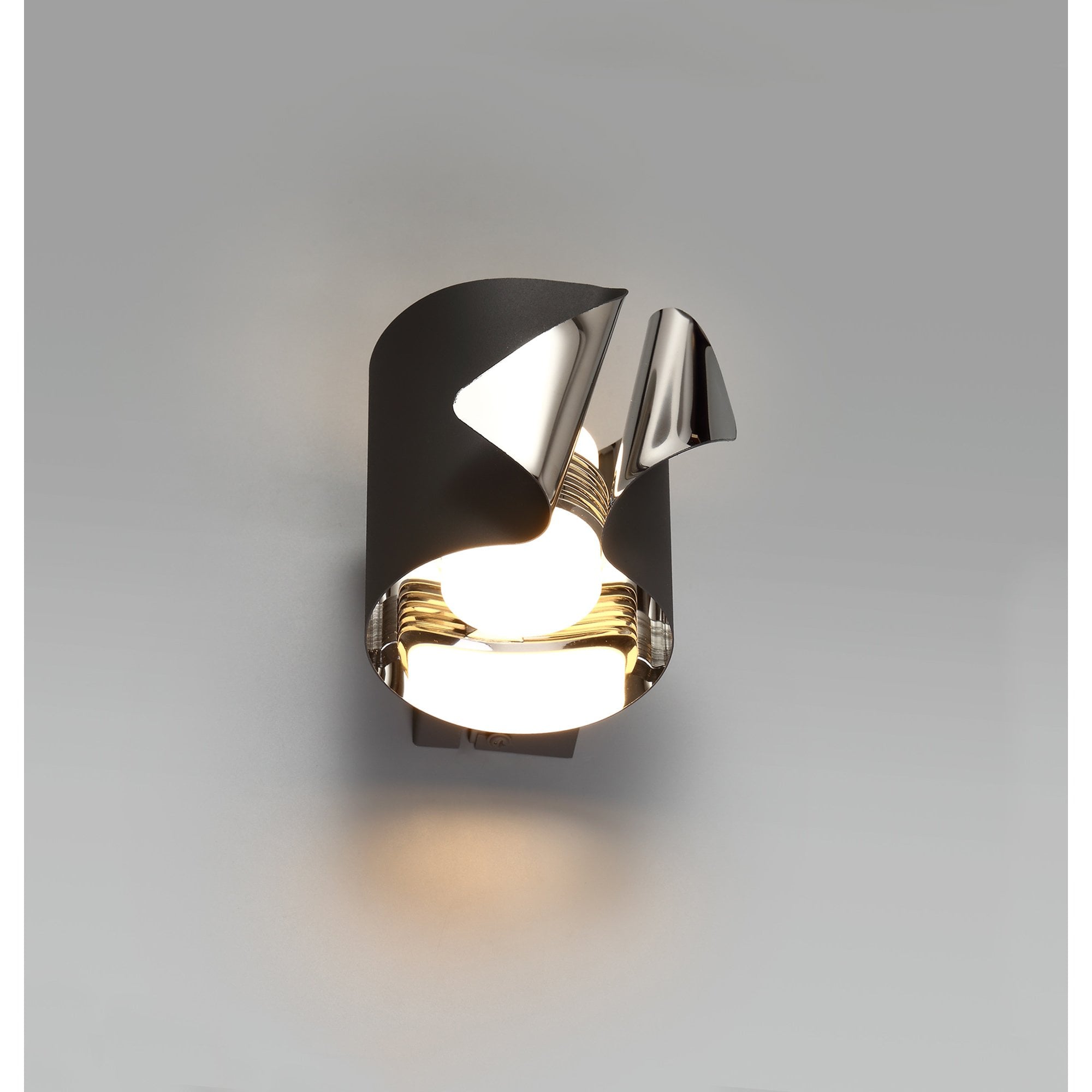 NL73679 Eurika Wall Lamp LED Sand Anthracite/Polished Chrome
