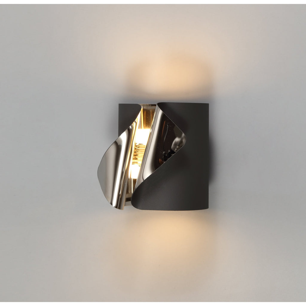 NL73679 Eurika Wall Lamp LED Sand Anthracite/Polished Chrome