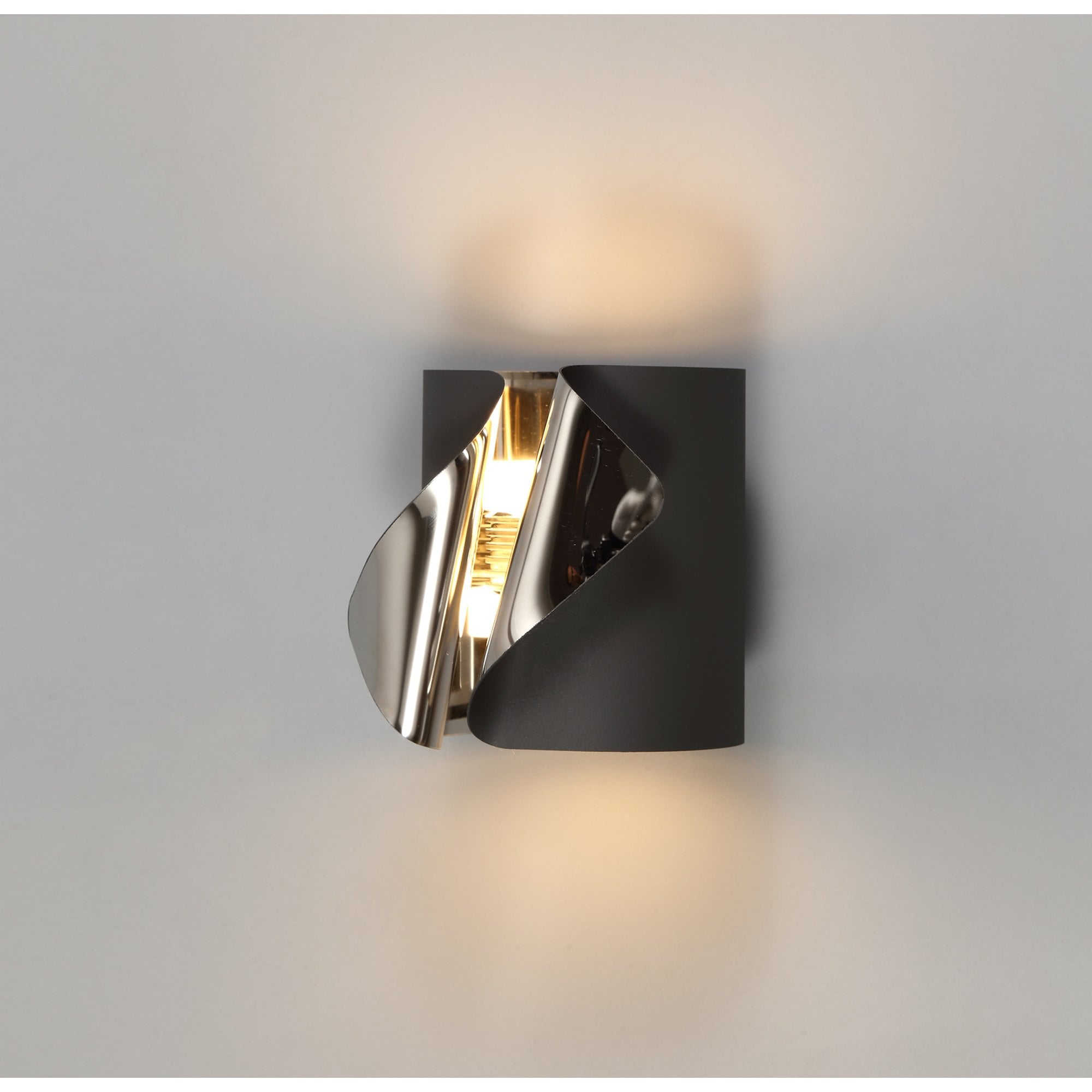 NL73679 Eurika Wall Lamp LED Sand Anthracite/Polished Chrome
