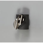 NL73679 Eurika Wall Lamp LED Sand Anthracite/Polished Chrome