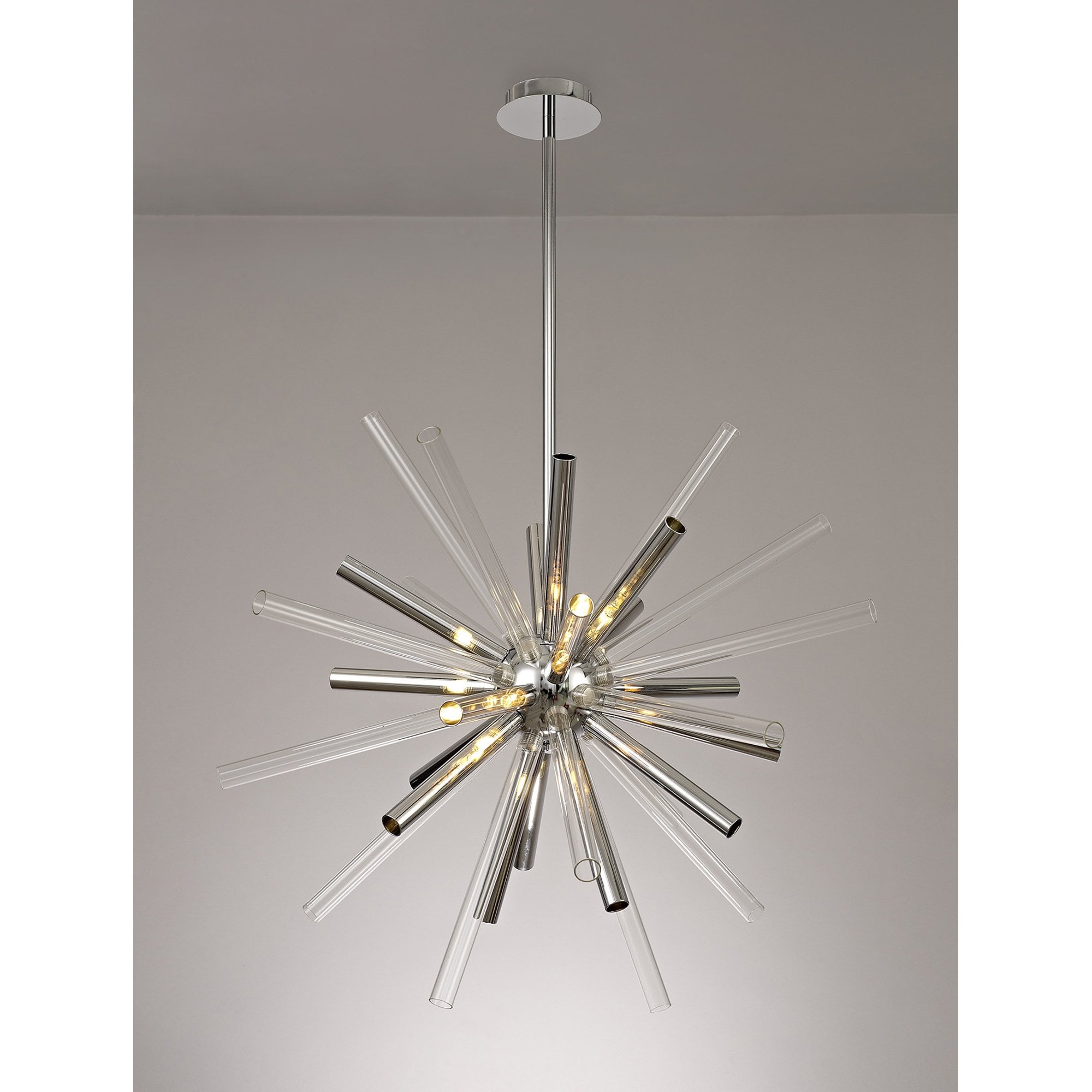 NL74029 Fabbio Pendant 16 Light Clear & Chrome/Polished Chrome