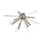 NL74039 Fabbio Semi-Flush 8 Light Clear & Chrome/Polished Chrome