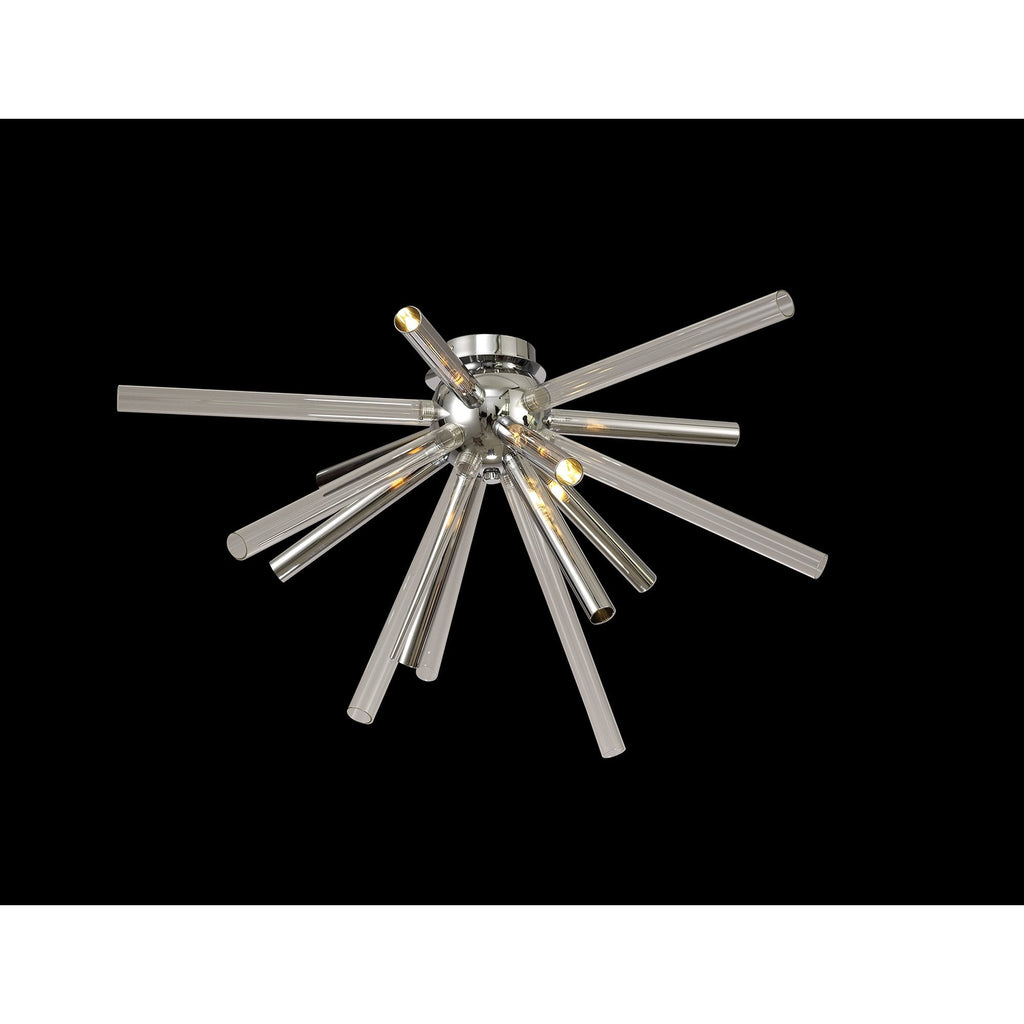 NL74039 Fabbio Semi-Flush 8 Light Clear & Chrome/Polished Chrome