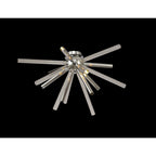 NL74039 Fabbio Semi-Flush 8 Light Clear & Chrome/Polished Chrome