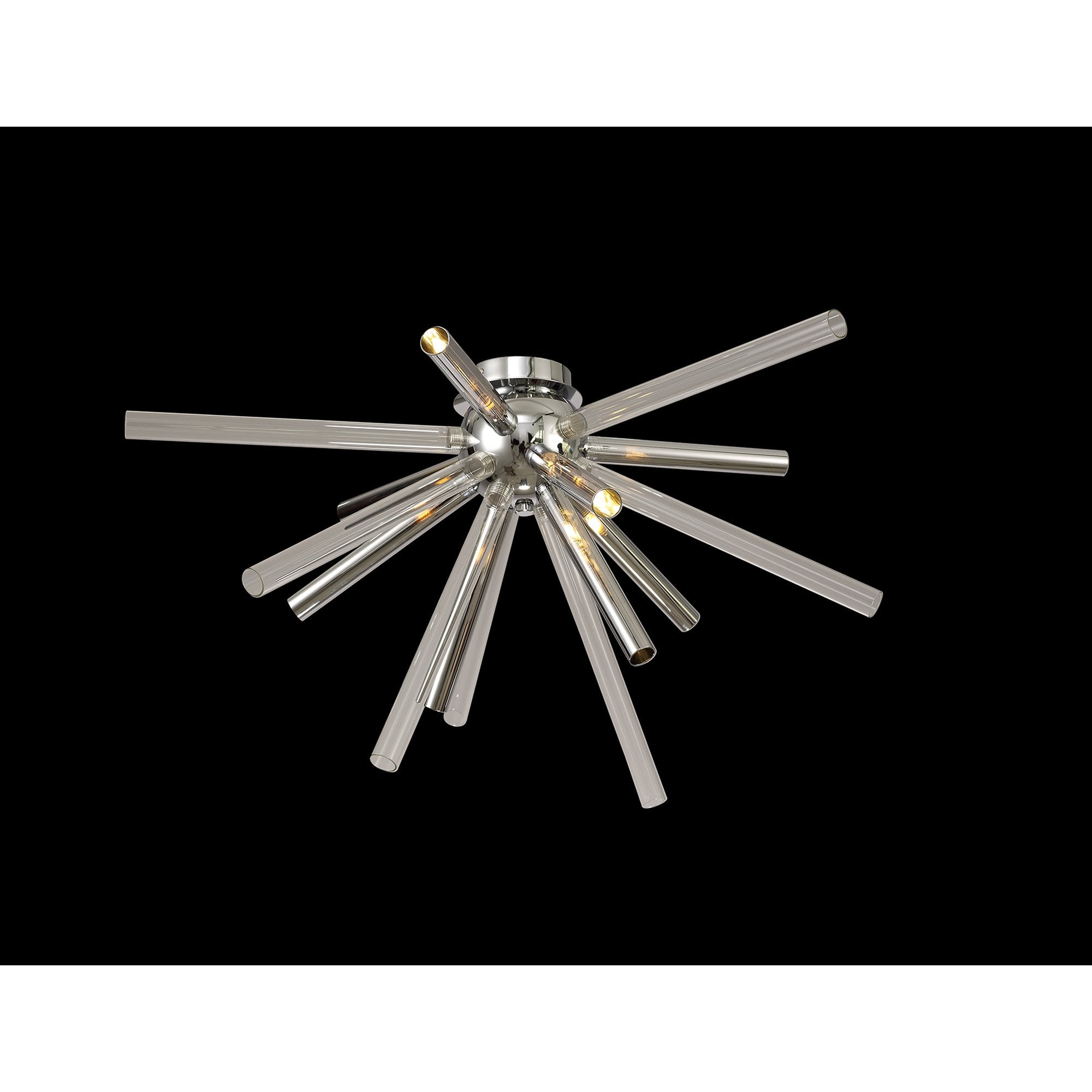NL74039 Fabbio Semi-Flush 8 Light Clear & Chrome/Polished Chrome