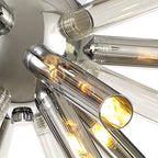 NL74039 Fabbio Semi-Flush 8 Light Clear & Chrome/Polished Chrome