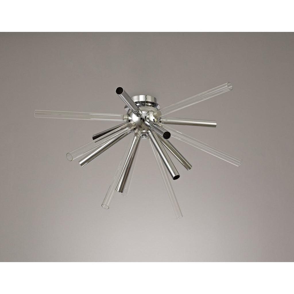 NL74039 Fabbio Semi-Flush 8 Light Clear & Chrome/Polished Chrome