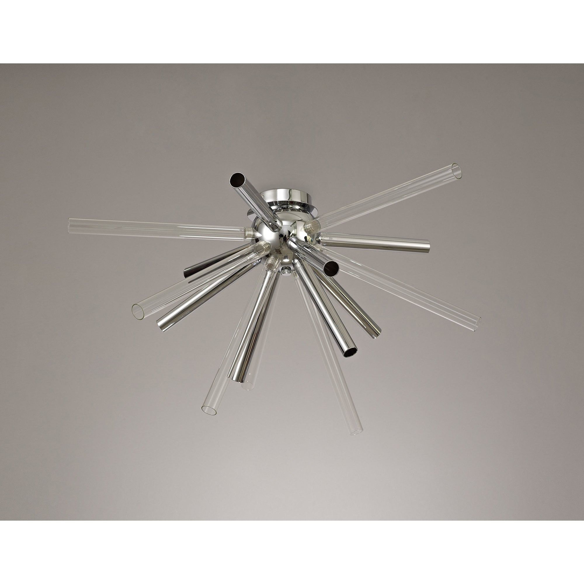 NL74039 Fabbio Semi-Flush 8 Light Clear & Chrome/Polished Chrome