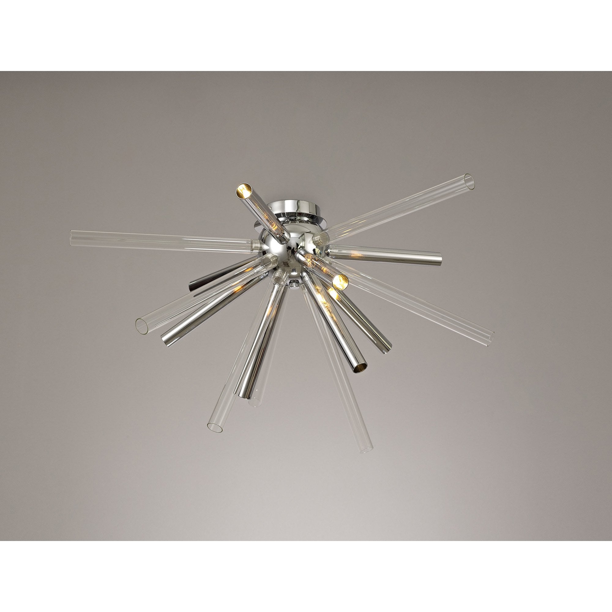 NL74039 Fabbio Semi-Flush 8 Light Clear & Chrome/Polished Chrome