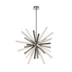 NL80479 Fabbio Pendant 16 Light Smoked & Frosted/Polished Chrome