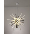 NL80479 Fabbio Pendant 16 Light Smoked & Frosted/Polished Chrome