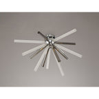 NL80489 Fabbio Semi-Flush 8 Light Smoked & Frosted/Polished Chrome