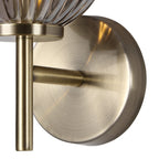 NL74439 Farro Wall Lamp Antique Brass/Smoked Glass