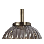 NL74439 Farro Wall Lamp Antique Brass/Smoked Glass