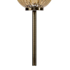 NL74459 Farro Pendant Antique Brass/Smoked & Amber Glass