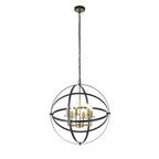 NL83249 Galaxy 6 Light Pendant Black/Gold