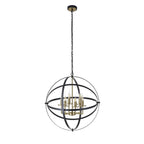 NL83249 Galaxy 6 Light Pendant Black/Gold