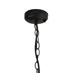 NL75849 Gast Outdoor Pendant 1 Light Black & Gold/Clear Glass