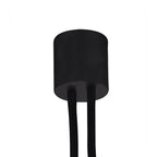 NL76449 Gino Flexible Ceiling 2 Light Satin Black/Brushed Copper