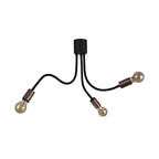 NL76459 Gino Flexible Ceiling 3 Light Satin Black/Brushed Copper