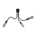 NL76459 Gino Flexible Ceiling 3 Light Satin Black/Brushed Copper