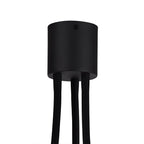 NL76459 Gino Flexible Ceiling 3 Light Satin Black/Brushed Copper