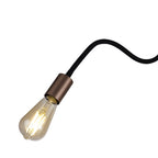 NL76459 Gino Flexible Ceiling 3 Light Satin Black/Brushed Copper
