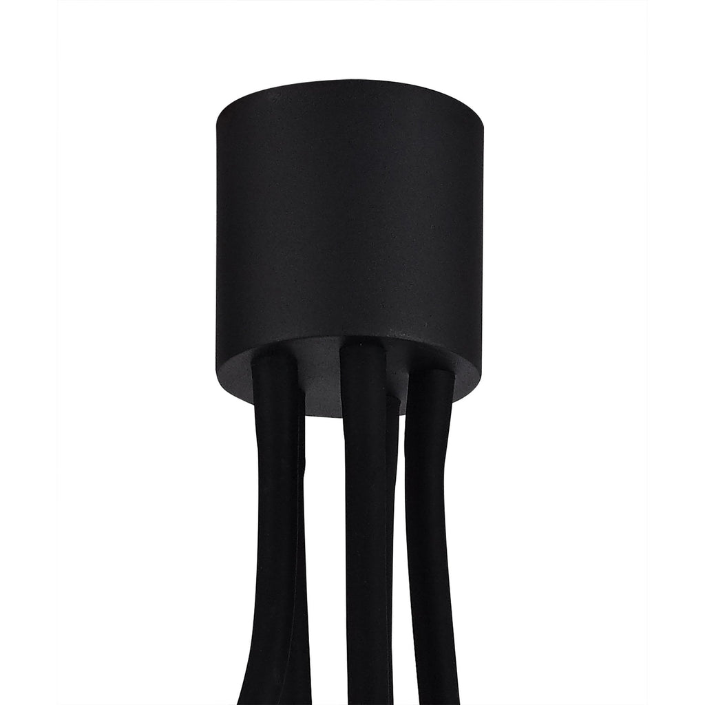 NL76469 Gino Flexible Ceiling 5 Light Satin Black/Brushed Copper