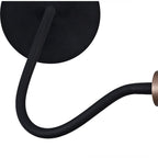 NL76479 Gino Flexible Wall Lamp 1 Light Satin Black/Brushed Copper