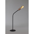 NL76489 Gino Flexible Table Lamp 1 Light Satin Black/Brushed Copper