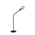 NL76489 Gino Flexible Table Lamp 1 Light Satin Black/Brushed Copper
