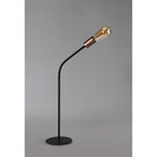 NL76489 Gino Flexible Table Lamp 1 Light Satin Black/Brushed Copper