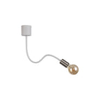 NL76509 Gino Flexible Ceiling 1 Light Satin White/Satin Nickel
