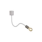 NL76509 Gino Flexible Ceiling 1 Light Satin White/Satin Nickel