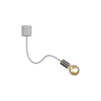 NL76509 Gino Flexible Ceiling 1 Light Satin White/Satin Nickel
