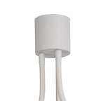 NL76529 Gino Flexible Ceiling 3 Light Satin White/Satin Nickel