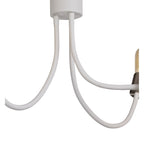 NL76529 Gino Flexible Ceiling 3 Light Satin White/Satin Nickel